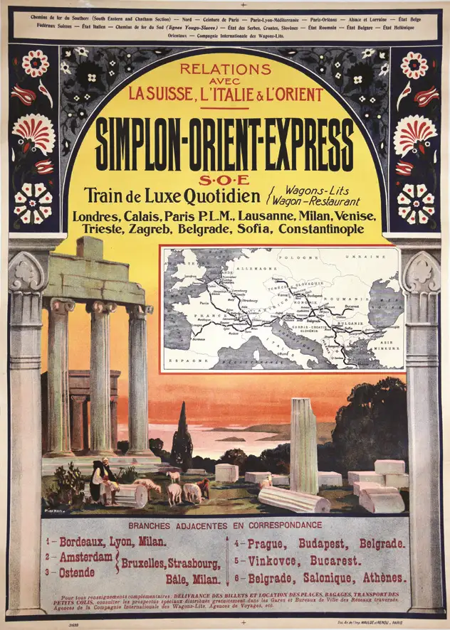 Simplon Orient Express vers 1920 - Simplon Orient Express vers 1920