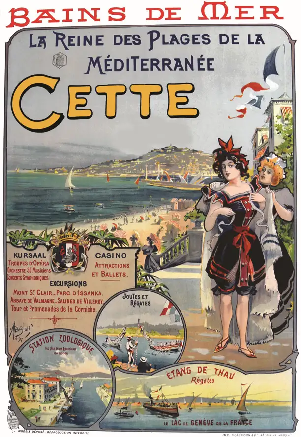 Cette- L’Etang de Thau – Joutes & Régates 1897 - Cette- L'Etang de Thau - Joutes & Régates 1897