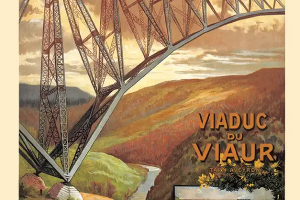 Viaduc du Viaur vers 1910 - Viaduc du Viaur vers 1910