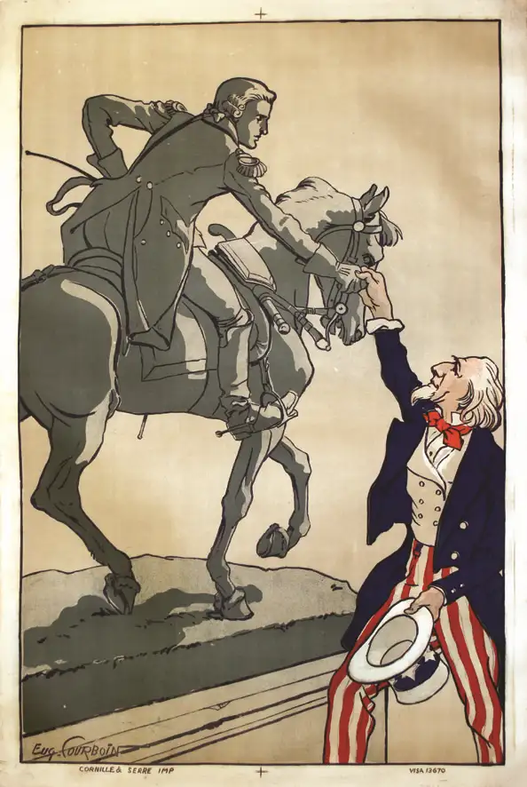 Lafayette & Uncle Sam vers 1917 - Lafayette & Uncle Sam vers 1917