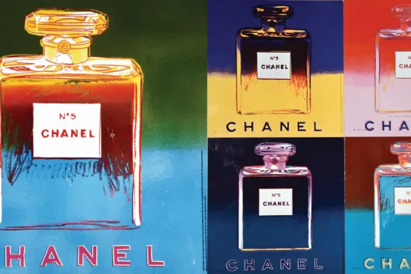 lot de 5 Panneaux Publicitaires : Chanel 5 - Rare 1997 - ANDY WARHOL ( 1928 - 1987 )