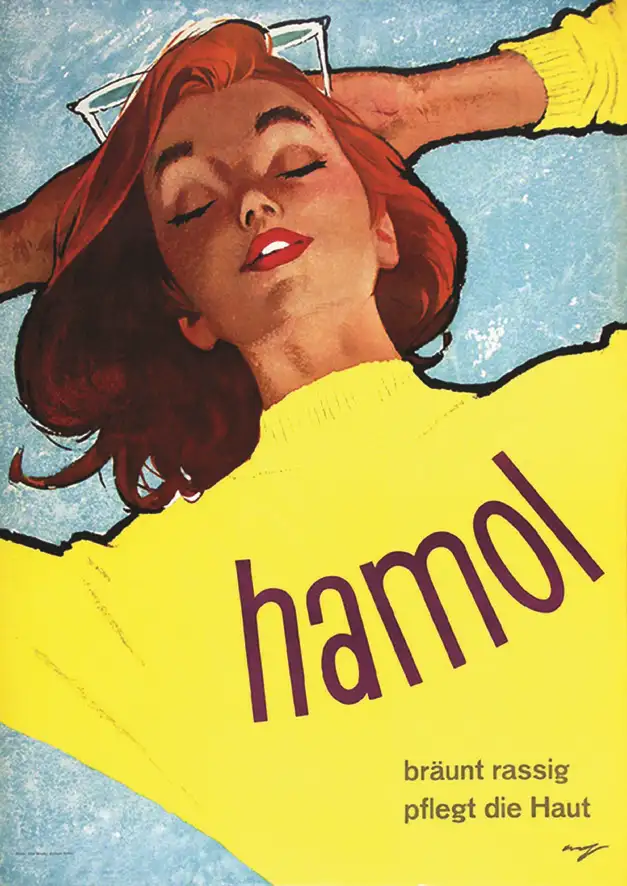 Hamol – Brunit & nourrit la peau 1959 - Hamol - Brunit & nourrit la peau 1959