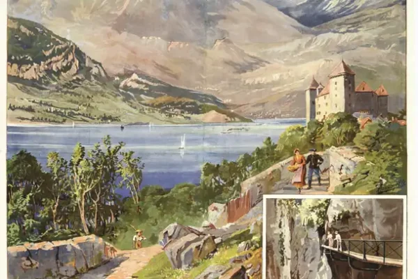 Lac d'Annecy vers 1900 - Lac d'Annecy vers 1900