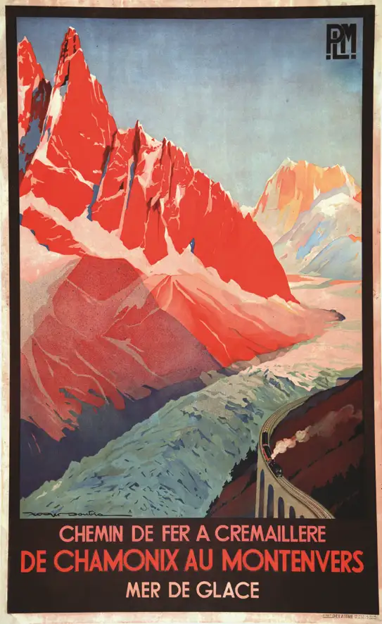 Chemin de Fer à Crémaillère de Chamonix au Montenvers – Mer de Glace vers 1925 - Chemin de Fer à Crémaillère de Chamonix au Montenvers - Mer de Glace vers 1925