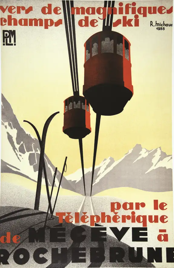 Le Téléférique de Megève à Rochebrune 1933 1933 - Le Téléférique de Megève à Rochebrune 1933 1933