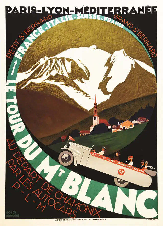 Le Tour du Mt Blanc au départ de Chamonix – Petit St Bernard – Grand St Bernard 1927 1927 - Le Tour du Mt Blanc au départ de Chamonix - Petit St Bernard - Grand St Bernard 1927 1927