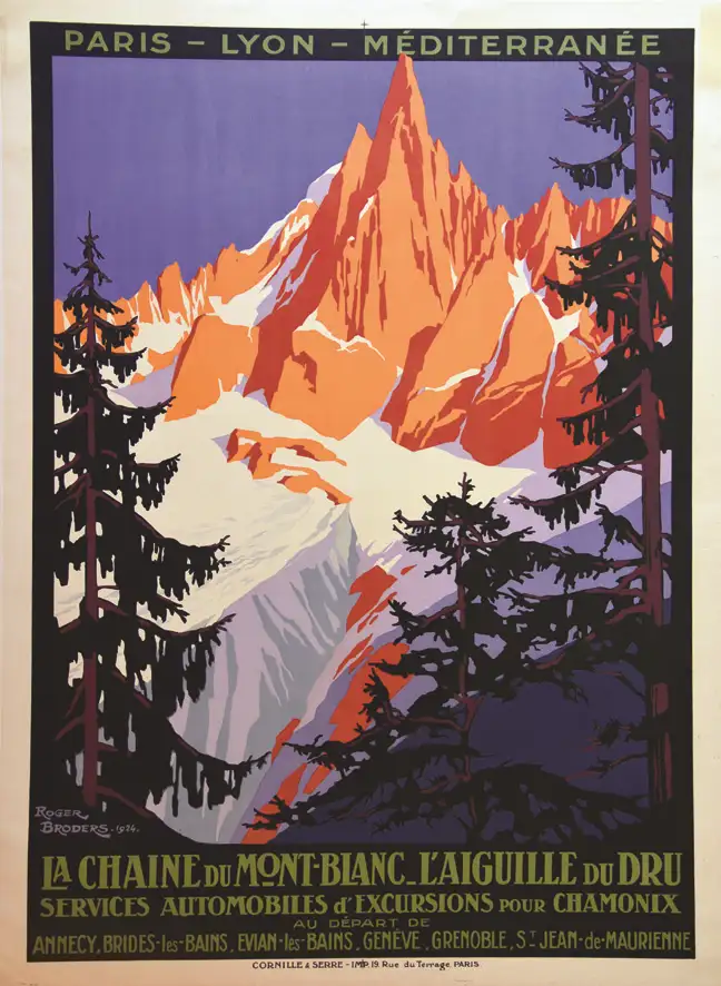 La Chaine du Mont-Blanc – L’Aiguille du Dru 1924 1924 - La Chaine du Mont-Blanc - L'Aiguille du Dru 1924 1924