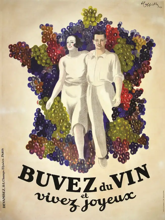 Buvez du Vin et Vivez Joyeux 1933 - LEONETTO CAPPIELLO ( 1875 - 1942 )