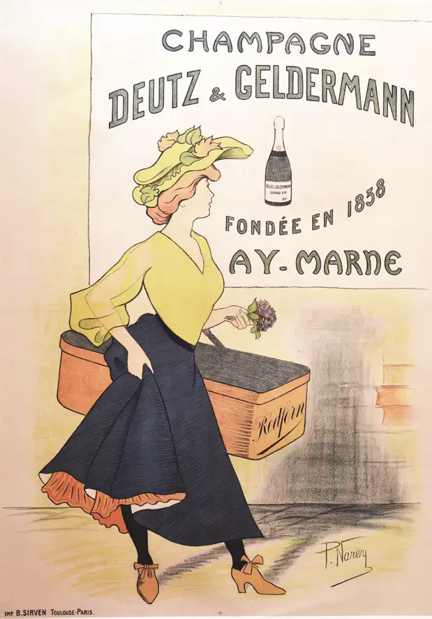 Champagne Deutz & Geldermann vers 1900 Ay (Marne) - Champagne Deutz & Geldermann vers 1900 Ay (Marne)