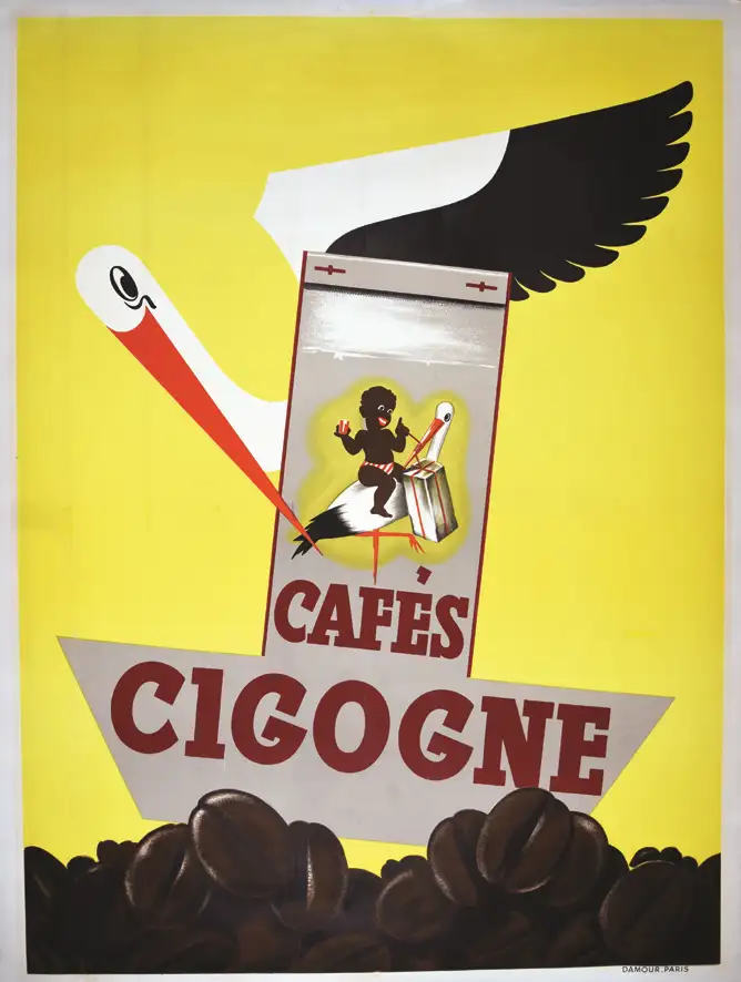 Café La Cigogne vers 1930 - Café La Cigogne vers 1930