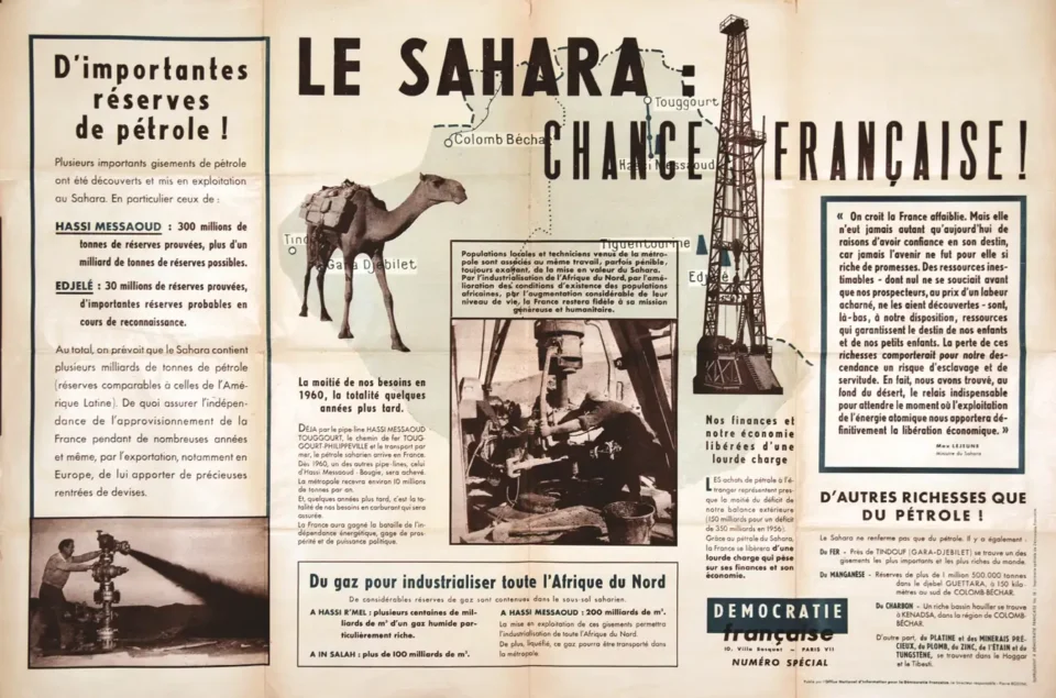 Le Sahara chance Française 1960 - Le Sahara chance Française 1960