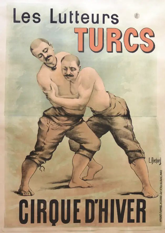 Les Lutteurs Turcs – Cirque D’Hiver vers 1900 - Les Lutteurs Turcs - Cirque D'Hiver vers 1900