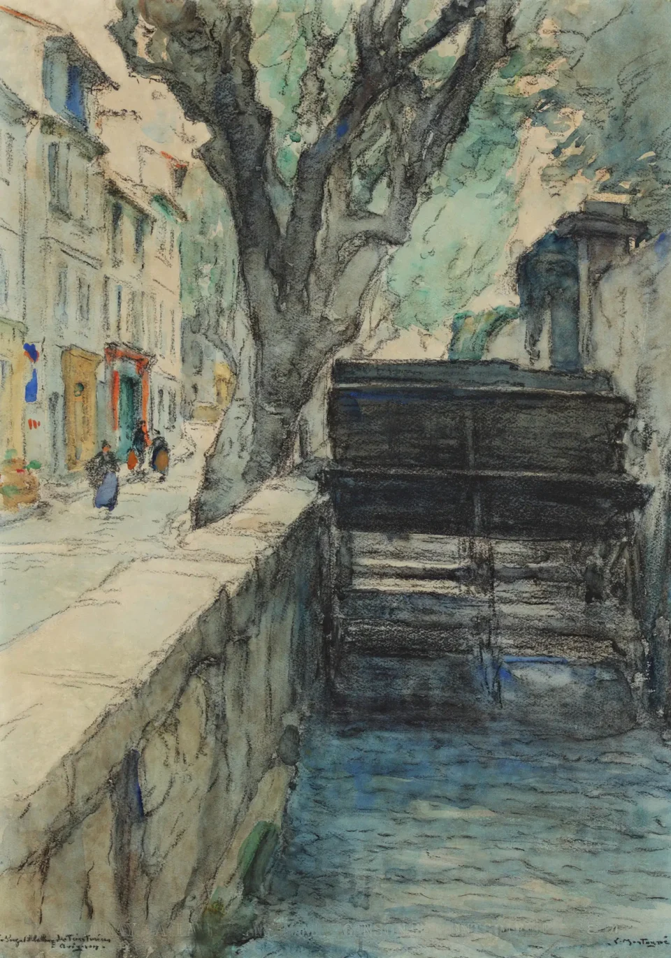 La rue des teinturiers - Louis Agricol MONTAGNÉ (1879-1960)