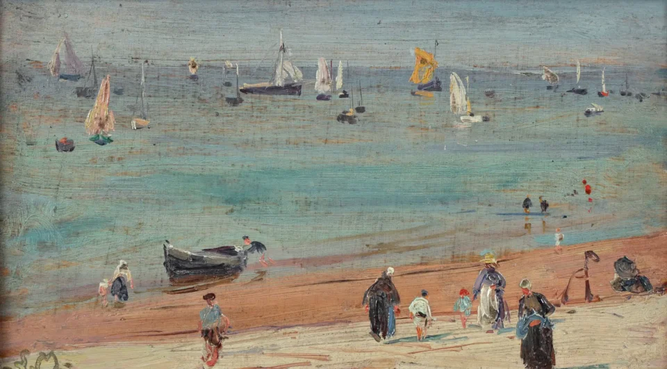 Plage bretonne - Louis Agricol MONTAGNÉ (1879-1960)