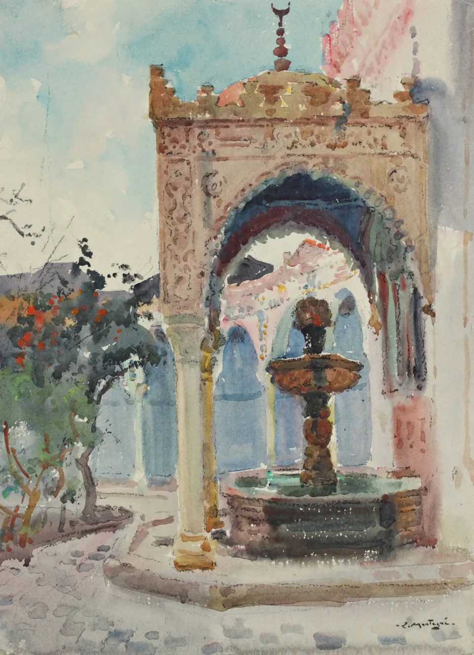 La Fontaine d’Alger - Louis Agricol MONTAGNÉ (1879-1960)