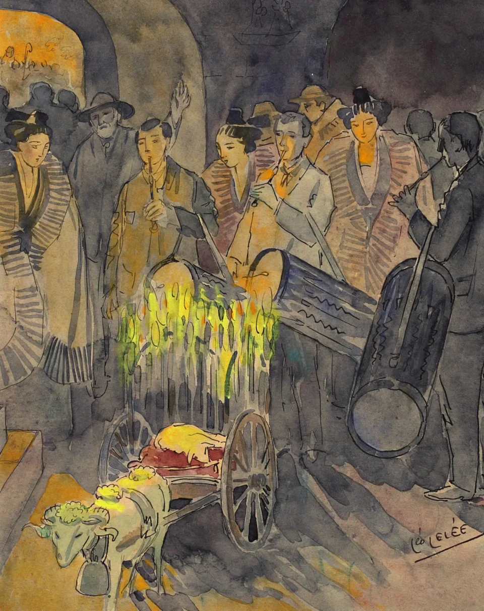 Messe de minuit dans les Baux de Provence - Léo LELÉE (1872-1947)