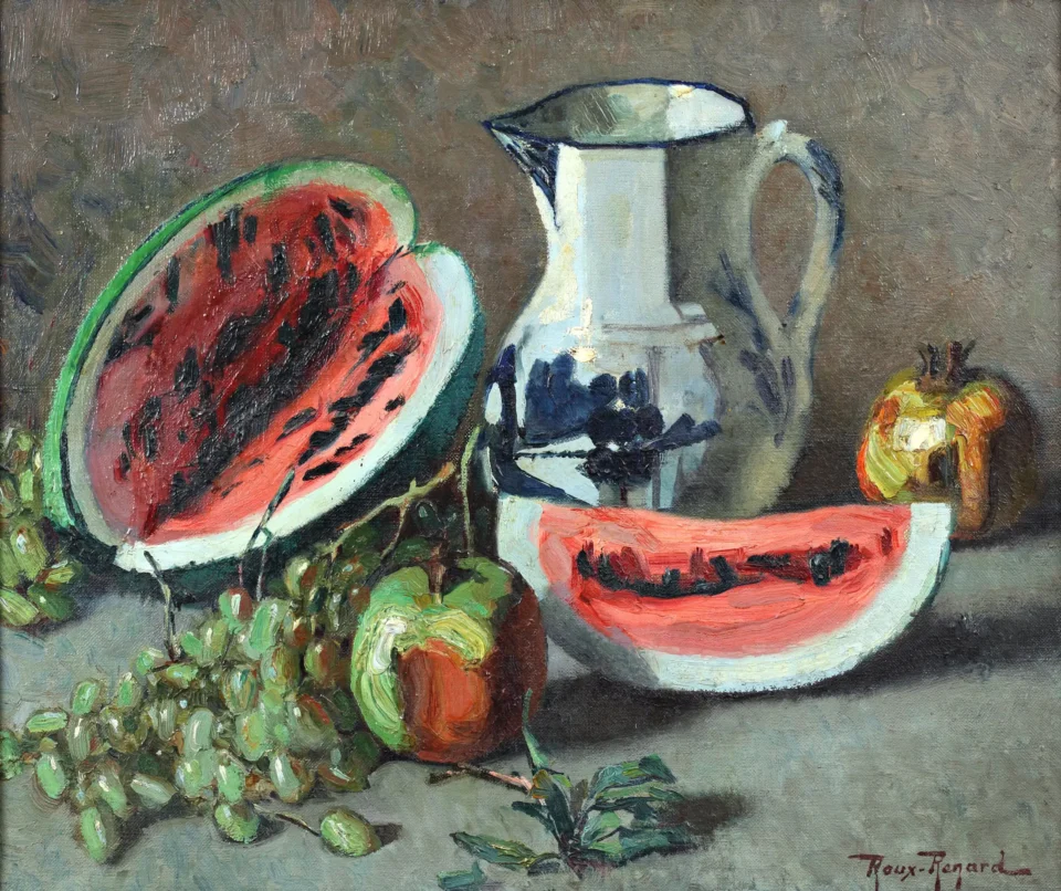 Nature morte aux pastèques - Antonin ROUX-RENARD (1870-1936)