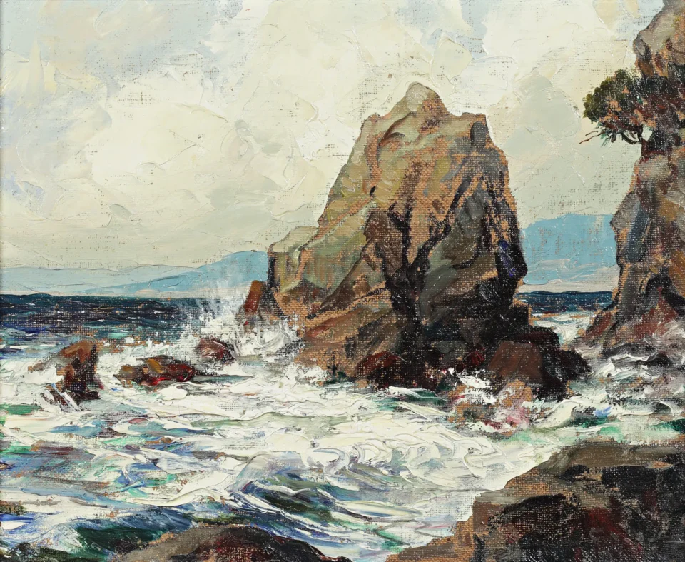 Bord de mer aux environs de Toulon - Gustave VIDAL (1895-1966)