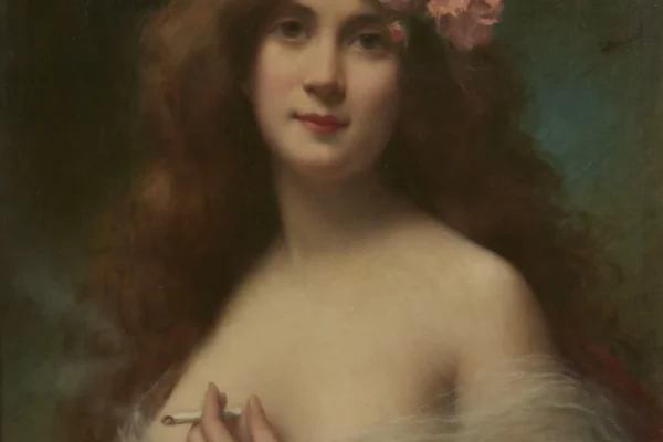 Portrait de femme à la cigarette - Angelo ASTI (1847-1903)