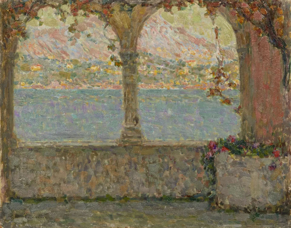 Le cloître sur la mer - Louis LE SIDANER ( 1862 - 1939)