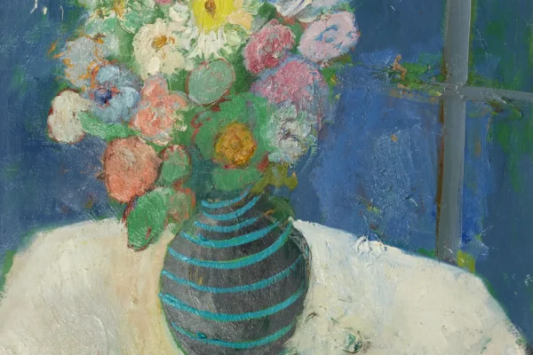 Bouquet de fleurs sur un entablement - LANSKOY Andre (1902-1976)