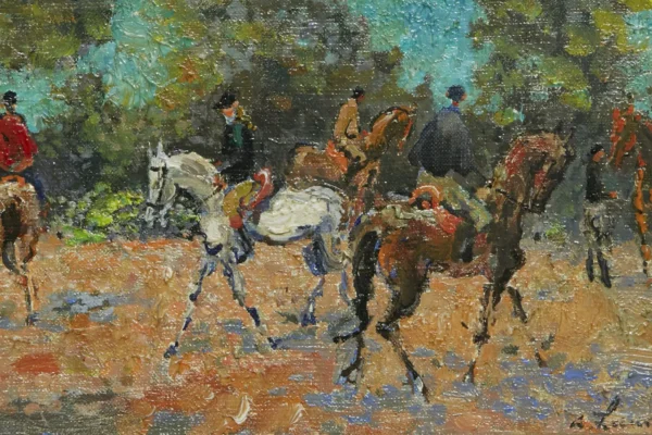 Equitation en septembre - André HAMBOURG (Paris 1909- 1999)