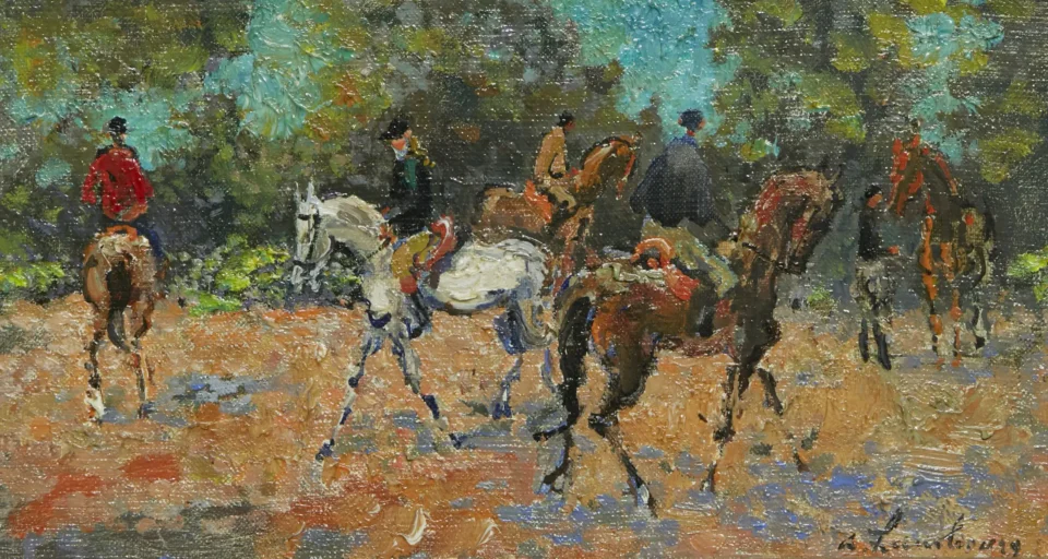 Equitation en septembre - André HAMBOURG (Paris 1909- 1999)