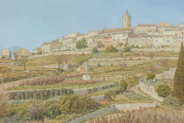 Mougins - Henri RIVIERE (Paris 1864 - Sucy en Brie 1951)