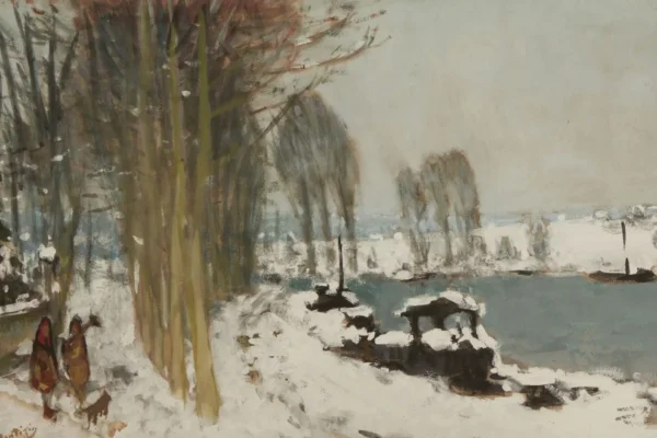 Paysage de neige - Pierre Eugène MONTEZIN (Paris 1874 - Moëllan 1946)