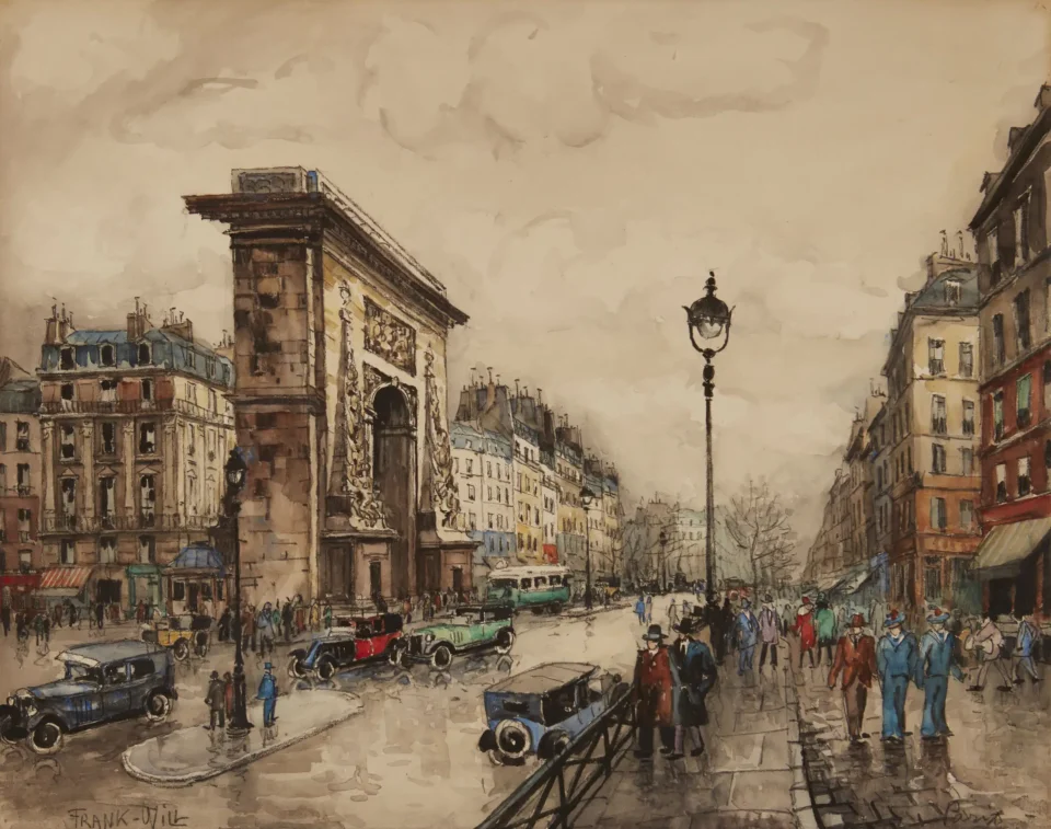 Paris, la porte Saint-Denis - FRANK-WILL (Nanterre 1900 - 1950)