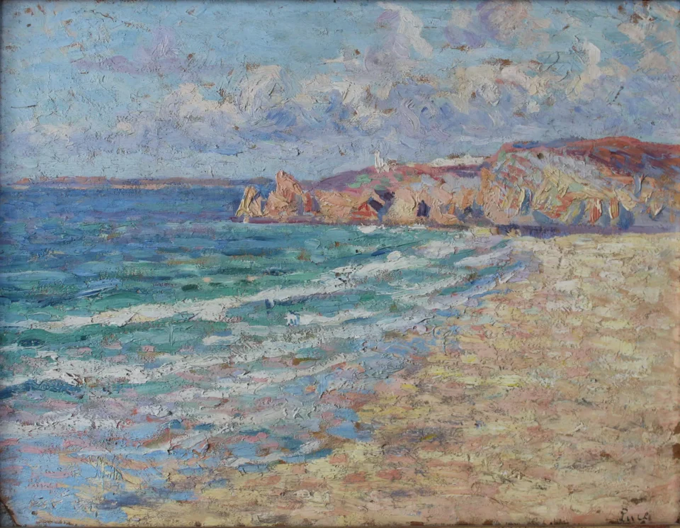 Perros Guirec - Maximilien LUCE (Paris 1858 - Rolleboise 1941)