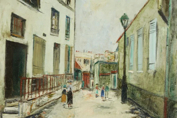 Impasse Traînée à Montmartre - Maurice UTRILLO (Paris 1883-Dax 1955)