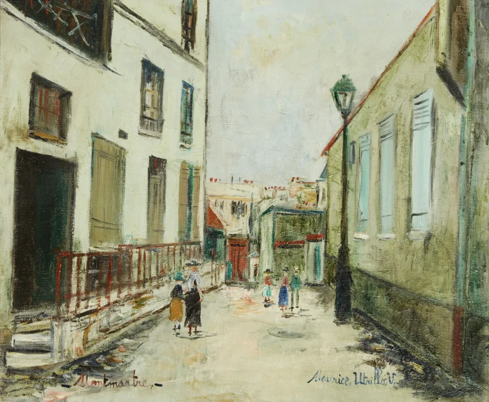 Impasse Traînée à Montmartre - Maurice UTRILLO (Paris 1883-Dax 1955)