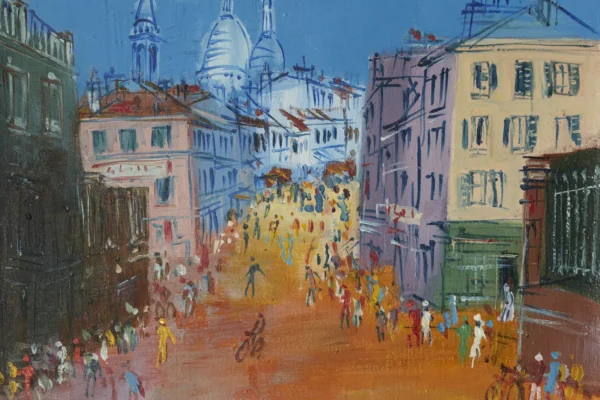 Montmartre, rue Norvins - *Jean DUFY (Havre 1888- Boussay 1964)