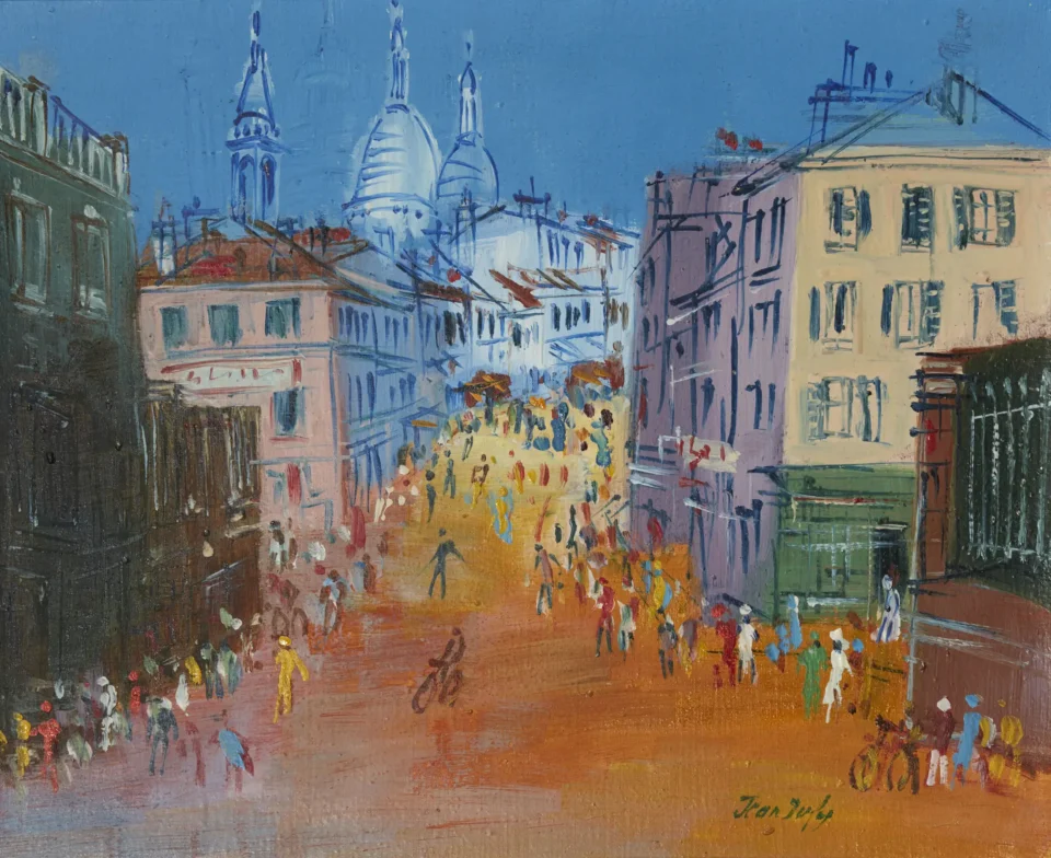 Montmartre, rue Norvins - *Jean DUFY (Havre 1888- Boussay 1964)