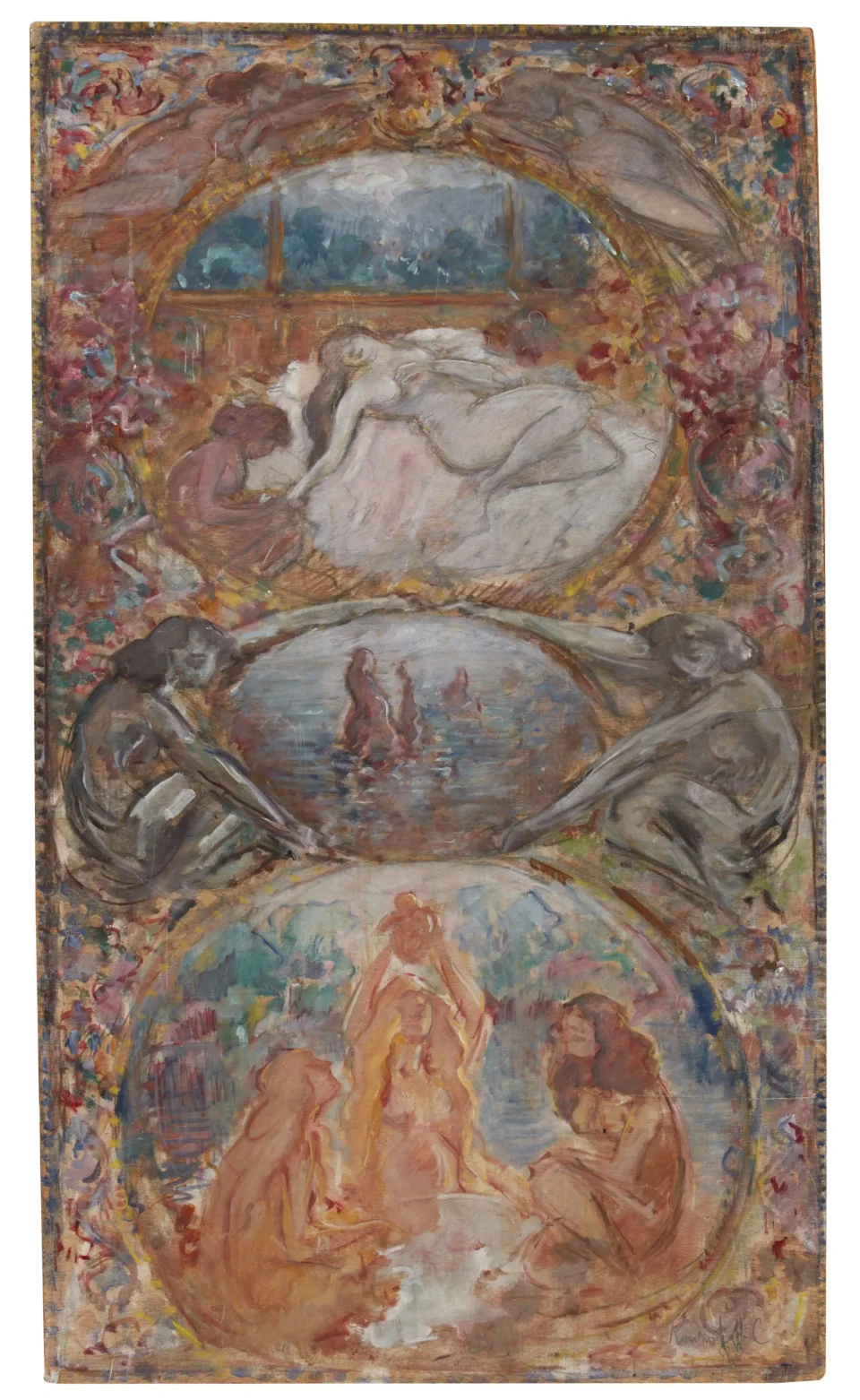 Projet de décor pour un plafond - Constantin Pavlovitch KOUSNETZOFF (Nijni Novgorod 1863 - 1936)