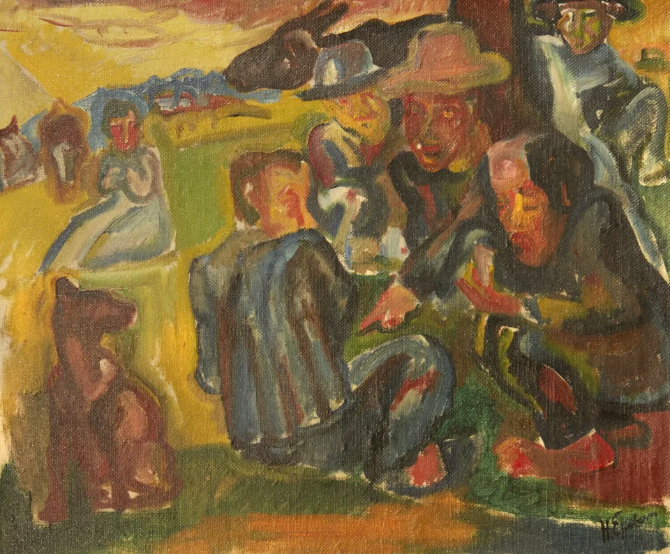 Le marché aux bestiaux - Henri EPSTEIN (Lodz 1891 - Auschwitz 1944)