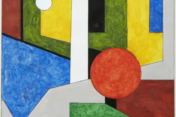 Composition, vers 1960 - Lajos KASSAK (Ersekujvar 1887 - budapest 1967)