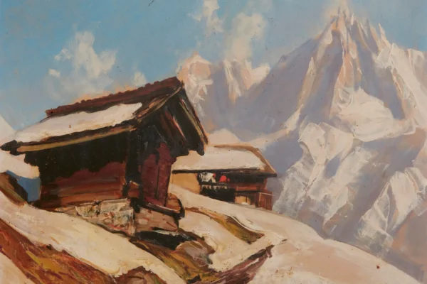 Refuge en montagne - Marcel WIBAULT (1905-1998)