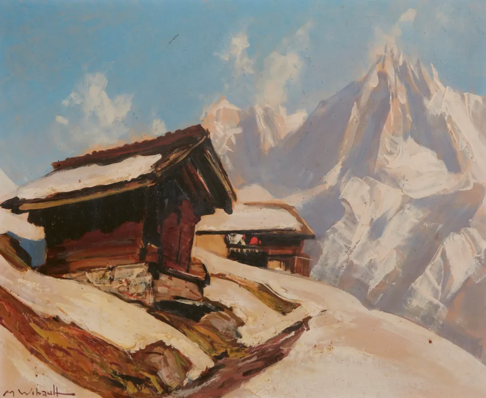 Refuge en montagne - Marcel WIBAULT (1905-1998)