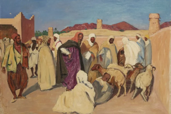 Le marché aux moutons - BOUVIOLLE Maurice (1893-1971)