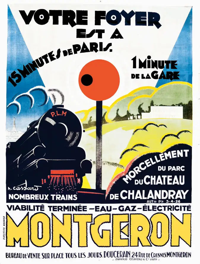 Montgeron – Morcellement du Parc du Château de Chalendray Eau Gaz Electricité vers 1920 - Montgeron - Morcellement du Parc du Château de Chalendray Eau Gaz Electricité vers 1920