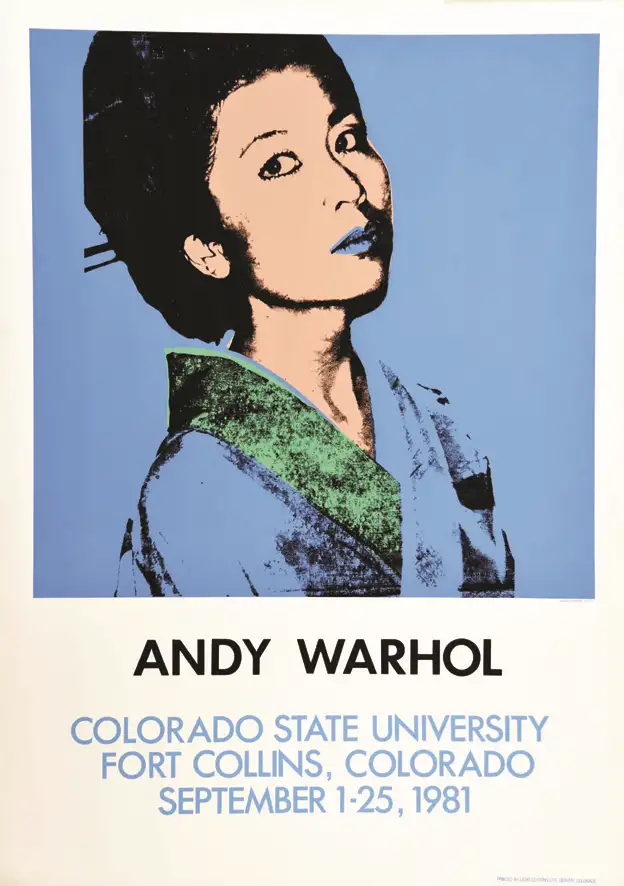 Andy Warhol Colorado State University – très rare 1981 - ANDY WARHOL ( 1928 - 1987 )