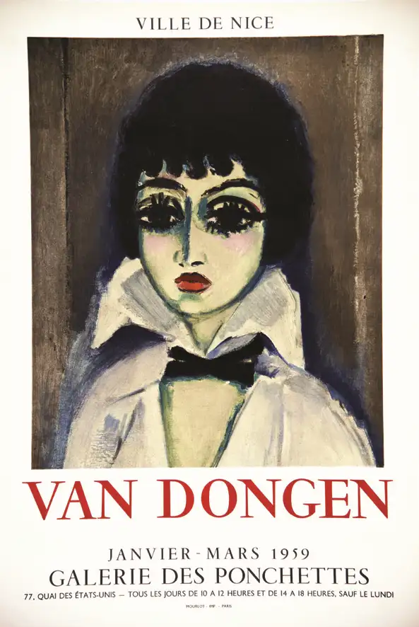 Van Dongen – Galerie des Ponchettes 1959 - KEES VAN DONGEN ( 1877 - 1968 )