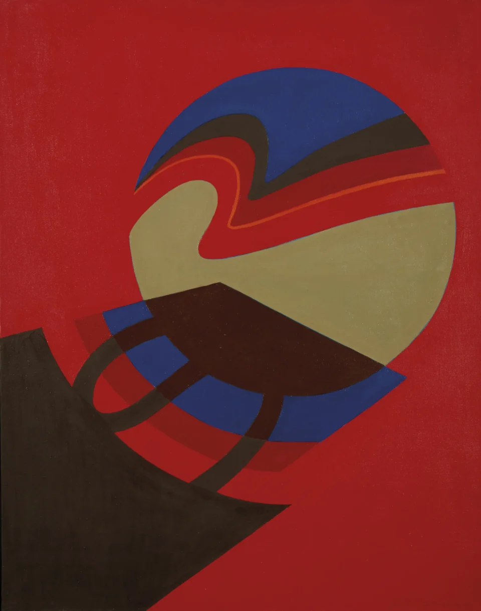 Sur un rouge dominant, 1978 - PICHETTE James (1920-1996)