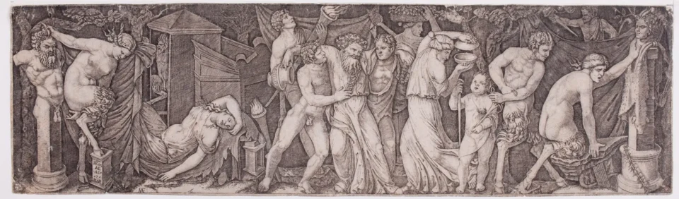 BACCHANALE - Marc - Antoine RAIMONDI 1480 - 1527