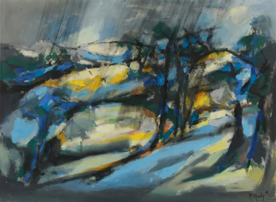 Route sous l’orage - MOULY Marcel (1918-2008)