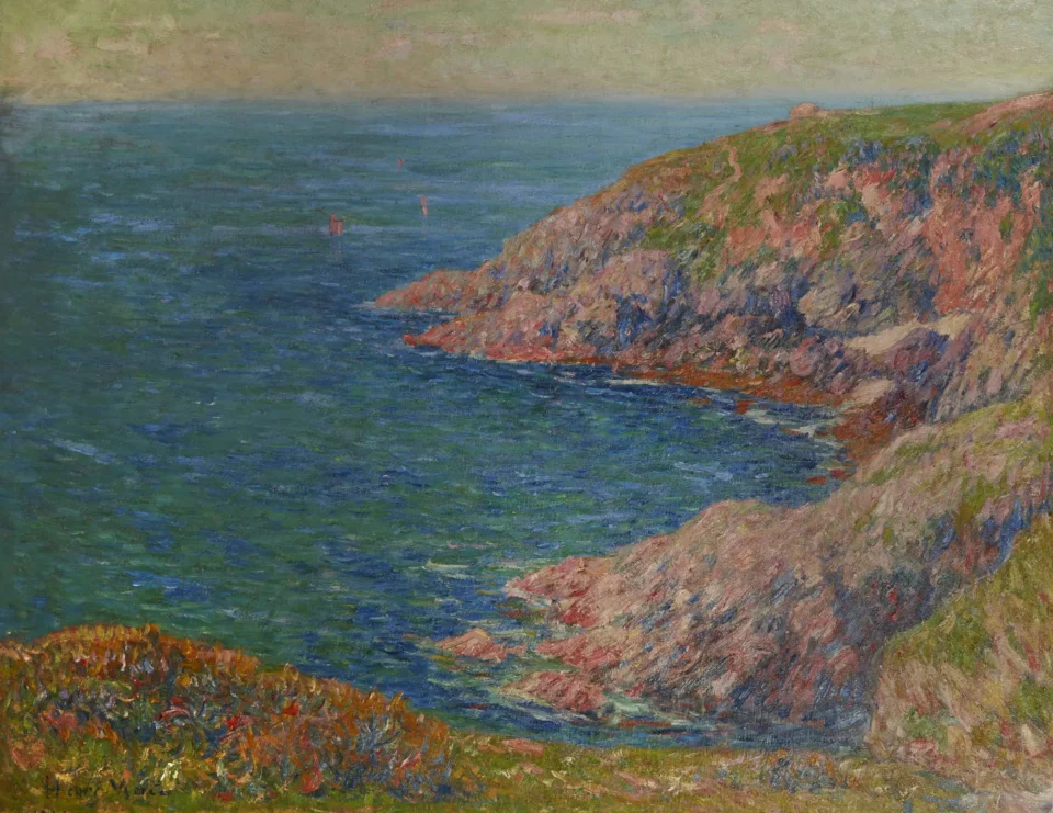 Falaises à Clohars-Carnoet, Printemps, 1904 - Henry MORET (Cherbourg 1856 - Paris 1913)