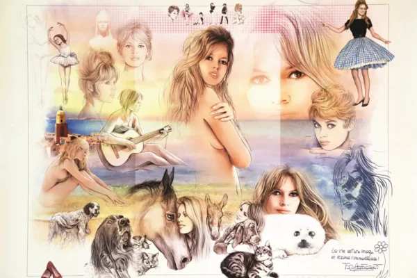 Brigitte Bardot affiche signée par Antonio Gacia 2010 - GACIA ANTONIO