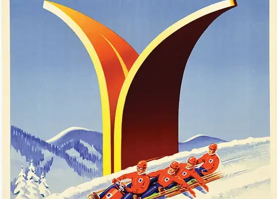 Air France - Sports d'Hiver Bobsleigh 1951 - KOW ALEXIS